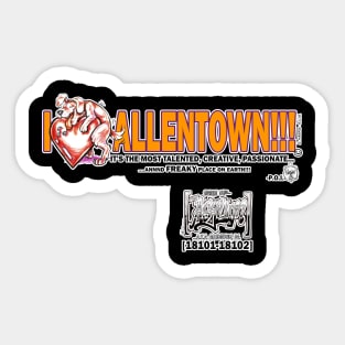 I LOVE ALLENTOWN - ASYLUM TEE 1 Sticker